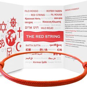 Red String Bracelet Handmade in Holy Land Adjustable Spiritual Luck Love